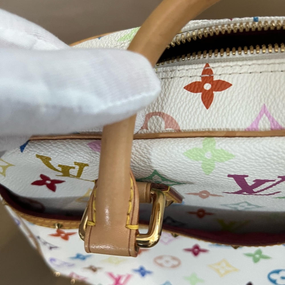 Authentic Louis Vuitton Multicolor Trouville Bag White - Picture 10 of 16